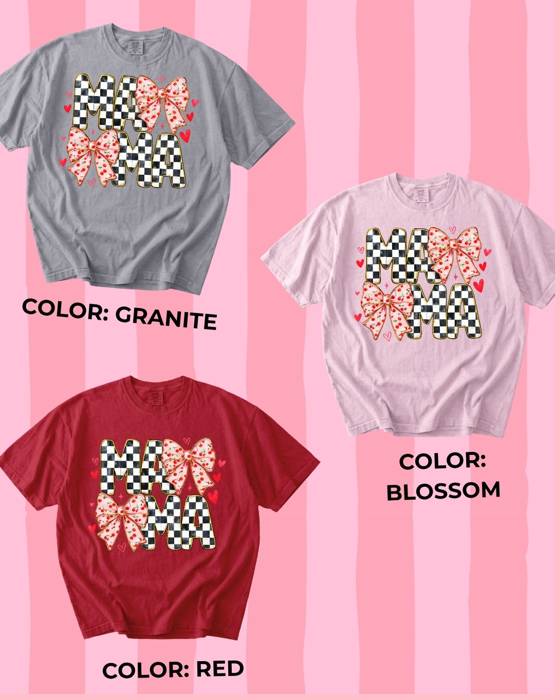 Cherry Bow Mama Tee π