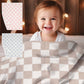 Kids Checkered Pattern Soft Throw Blanket