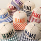 MAMA Embroidered Checkered Brim Trucker Hat
