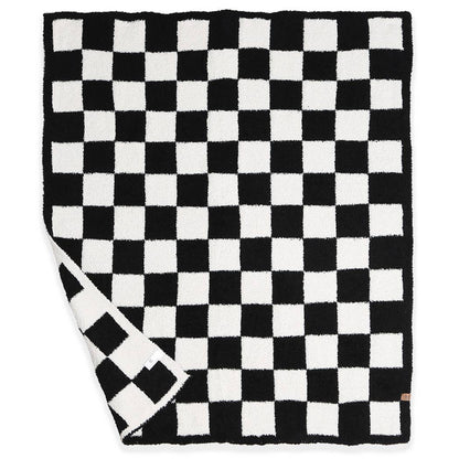 Kids Checkered Pattern Soft Throw Blanket